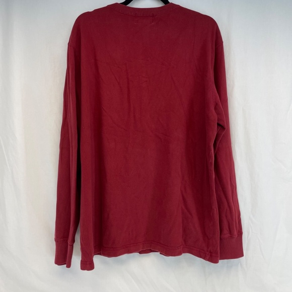 Roots Athletics Crewneck Long Sleeve Polo Red Men’s Size XL - Picture 14 of 14